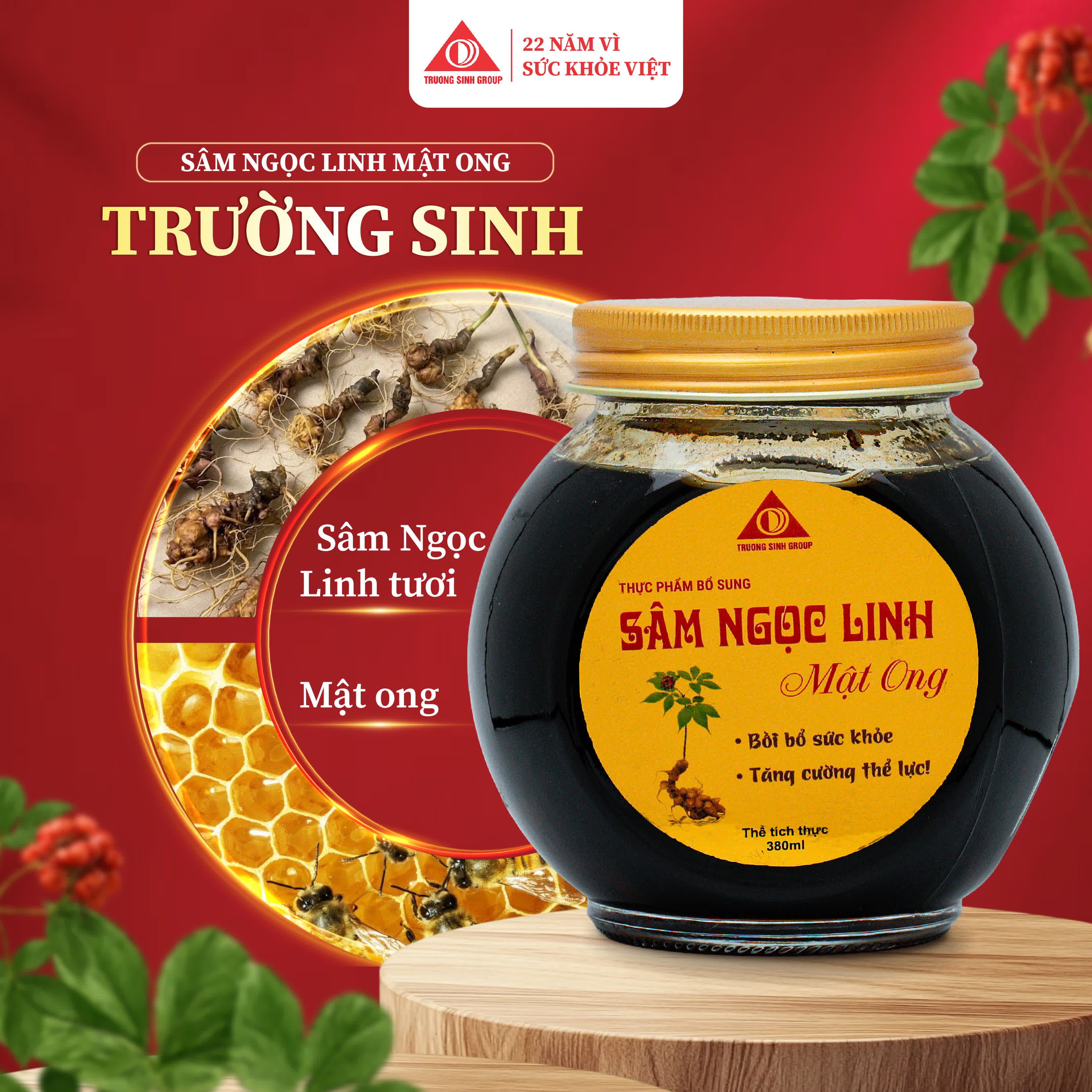 Sâm Ngọc Linh Mật Ong 380ml
